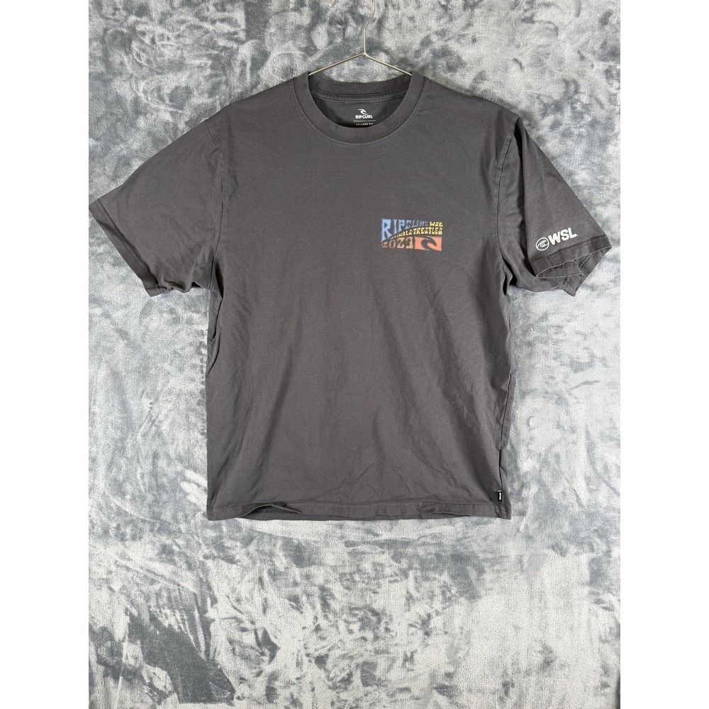 Rip Curl WSL Finals Trestles Shirt Mens Medium Gray 2023 Surf Graphic Tee